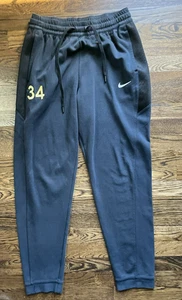 Nike Showtime Basketball Jogger Men L Black 30" Tapered Fleece Solid - Picture 1 of 5