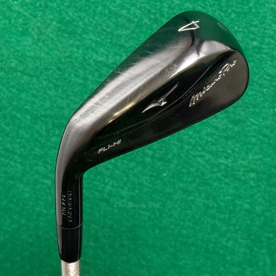 LH Mizuno Pro Fli-Hi Black 4 Iron Utility AeroTech SteelFiber hls 880 F4 Stiff - Image 1 of 3