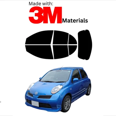Tinte de ventana precortado para Nissan March Hatch 12-16 cerámica estable hecha con 3M Foto 1 de 4