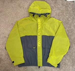 ARMANI EXCHANGE Men's, Bomber Jacket Two Front Pockets, Olive/Grey Size XL - Picture 1 of 11