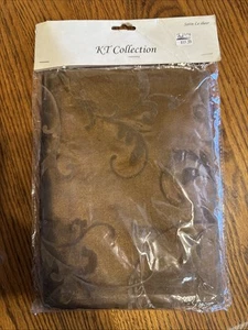 Kt Collection Satin Curtains 2 Matching - Picture 1 of 3
