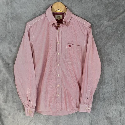 Camel Active Long Sleeve Shirt Mens Small Red And White Pin Stripes - Image 1 of 4