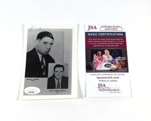 Art Rooney Signed B & W 3 x 5.5 Photo Steelers JSA Auto DA057336 - Picture 1 of 3
