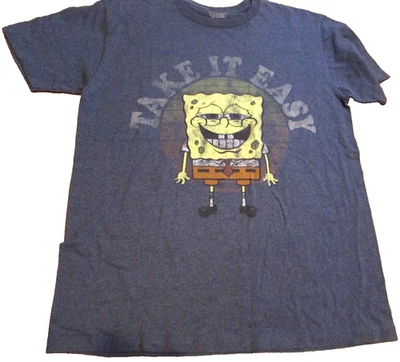 Camiseta Nickelodeon Bob Esponja para Hombre, Talla L, Azul Foto 1 de 3