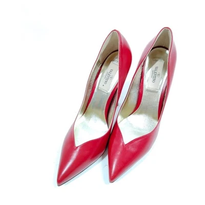 NO TARIFF Valentino Pumps Women Reds Leather (calf) 3979151 - Image 1 of 4