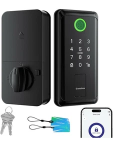 Fingerabdruck Smart Locks, Smart Keyless Entry Riegel Türschloss, WiFi App Steuerung - Bild 1 von 12
