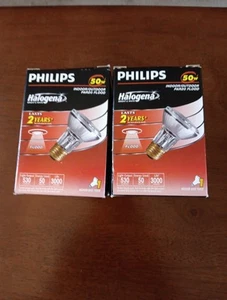 2 Pack Of Philips 50 Watt Par20 Indoor/Outdoor Floodlight 530 Lumens 3000 Hrs - Picture 1 of 6