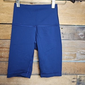 Lululemon Align High Rise Shorts Navy Blue 8" size 2 EUC - Picture 1 of 6