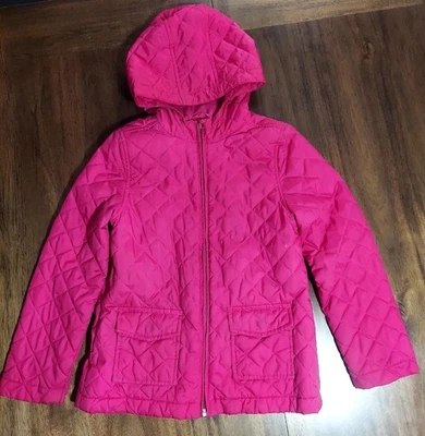 Jaqueta com capuz forrada de lã rosa para meninas grandes tamanho 7/8 crianças - Imagem 1 de 4