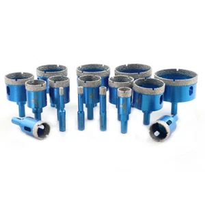 Diamant Fliesenbohrkrone Lochsäge 20-65 mm Diamantbohrkrone für Feinsteinzeug Marmor - Bild 1 von 21