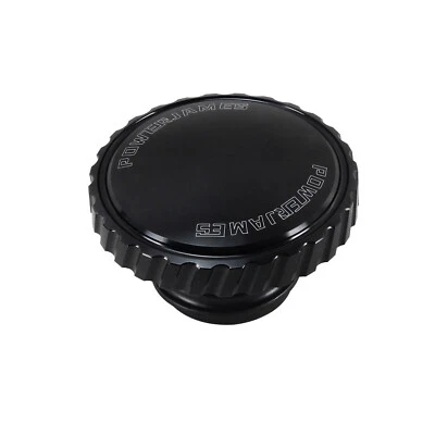 Tapa de tanque de combustible de gasolina ventilada de aluminio negro para Harley 92-17 Dyna Fat Bob FXDB FXDWG Foto 1 de 4