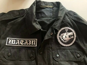 Camisa Watain Black Metal Milicia Parche Medianoche Negra Camuflaje Hasta la Muerte - Imagen 1 de 8