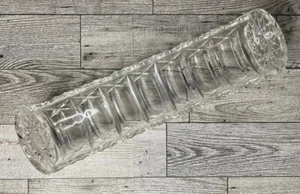 CLEAR Vintage Starburst Cracker Holder Server Dish 9" MCM - Made in Hong Kong - Picture 1 of 5