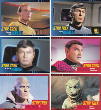 Star Trek TOS Heroes & Villains Complete Card Set (1-100) Shatner, Nimoy ++