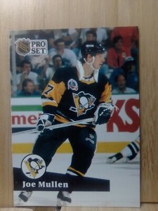 JOE MULLEN🏆1991 Pro Set #191 PITTSBURGH NHL Hockey Card🏆FREE POST