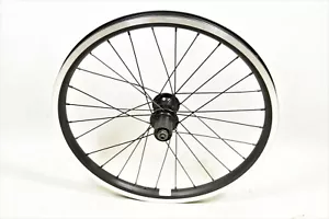 20 x 1.75 REAR FOLDING BIKE MTB WHEEL, BLACK DUAL WALL RIM 8/9SPEED CASSETTE - Picture 1 of 1