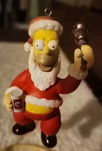 The Simpsons Christmas Holiday Ornament Santa Claus Homer American Greetings - Picture 1 of 2