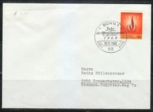 Germany 1968 FDC cover Mi 575 Sc 992 International Human Rights Year - Picture 1 of 1