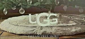 NUEVO EN CAJA UGG® Australia DREAM XMAS Árbol Falda Imitación Piel 54" Redonda/Lujosamente Suave - Imagen 1 de 12