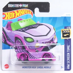 Hot Wheels 2024 #3 - HRY45 -C- HW Screen Time - Monster High Ghoul Mobile . - Imagen 1 de 1