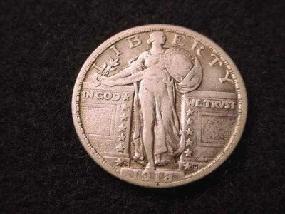 1918-D STANDING LIBERTY QUARTER OUTSTANDING KEY DATE COIN!!  #1 - Image 1 of 4