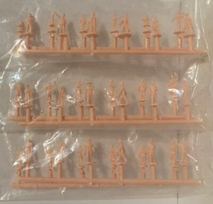 Bachmann Train Track People Worker Passenger Lot 36 Unpainted Mini 1” Figures - Picture 1 of 5