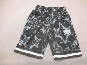 NBA Size M (10-12) Boys Gray Stretch Waist Pocket Basketball Athletic Shorts 630 - Picture 1 of 6