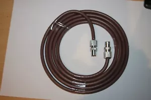 4 Meter BRAUN Antennenkabel Leitung Koax Stecker auf Stecker. Fliegenblei für TV & PVR. - Bild 1 von 5