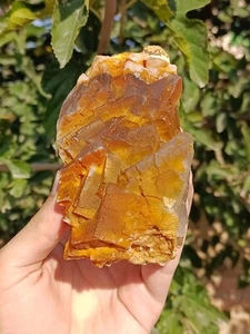 438g Natural Fluorite Specimen On Matrix Sparkling Particles On Backside - Picture 1 of 8