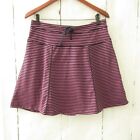 Talbots Skirt Skort M Medium Blue Pink Stripe Shorts Golf Tennis A Line