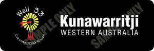 Kunawarritji Canning Stock Route Well 33 Bumper Sticker - Picture 1 of 1