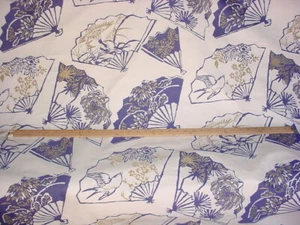 9Y Brunschwig & Fils BF10314 Fans Navy Fil Cupe Brocade Upholstery Fabric - Picture 1 of 4