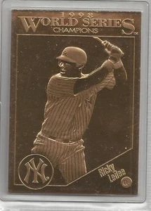 Ricky Ledee 1998 Danbury Mint New York Yankees Sealed 22 kt Gold Card # 13 - Picture 1 of 1