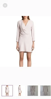 Vestido All Saints Rila para mujer 6 negro Preppy Old Money tranquilo lujo minimalista Foto 1 de 4