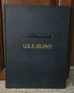 USS Guam CB-2 Cruise Book 1944-1945 WWII Battle Cruiser Navy OFFICER OWNED NAMED - Bild 1 von 18