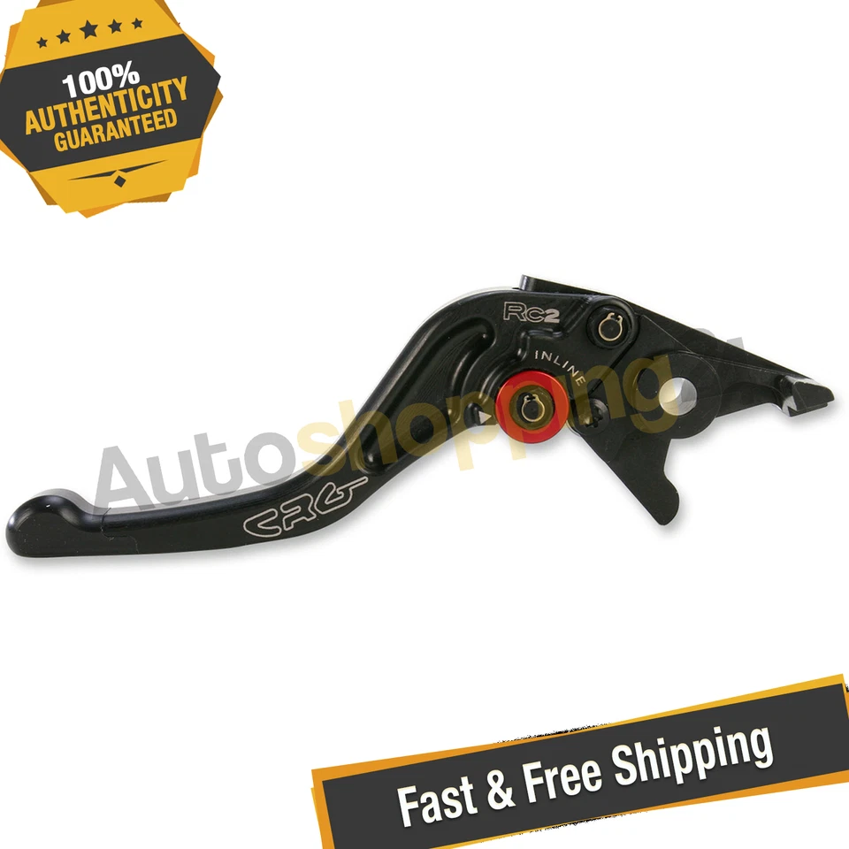 Alavanca de freio CRG 2AN-531-H-B RC2 preta curta para 03-08 Buell XB / 99-03 Yamaha R1 - Imagem 1 de 4