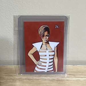 Rihanna Edizione Limitata Artista Firmato "Pop Icon" Trading Card Serial # 1/10 - Foto 1 di 2