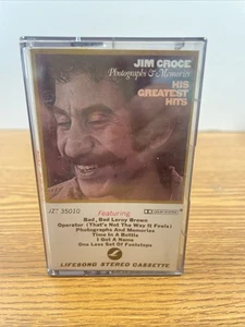 Jim Croce, Photographs and Memories His Greatest Hits Cassette Bad Leroy Brown - Picture 1 of 6