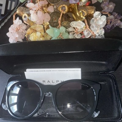 Authentic Polo Ralph Lauren Sunglasses 53:19 Black Frame New - Image 1 of 4