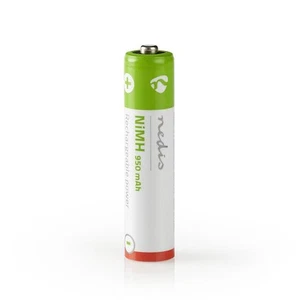 Nedis Pack de 4 Baterías Recargables NiMH-AAA 1.2V DC 950mAh Precargadas, - Imagen 1 de 2