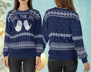 Maglione Feel The Joy Ugly, maglione divertente brutto - Foto 1 di 4
