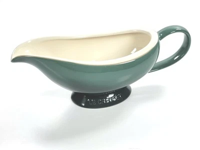 Le Creuset Stoneware Gravy Boat 460ml / 16oz ~ 'Artichaut' - Image 1 of 4