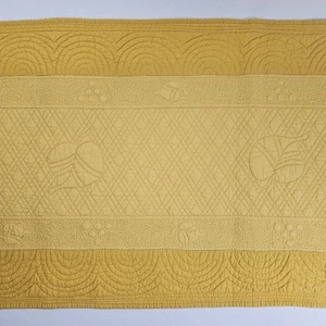 Williams Sonoma Table Runner Cotton Quilted 16"X 90" - Leaf Autumn Fall  - Picture 1 of 12