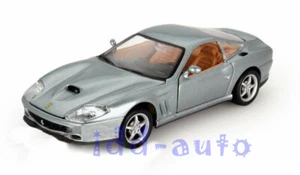 COCHE MODELO DIECAST BURAGO FERRARI 550 MARANELLO GRIS 1/24 26004 - Imagen 1 de 4