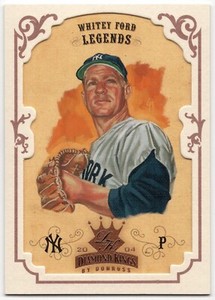 2ORG062 2004 Donruss Diamond Kings Framed Bronze #168 Whitey Ford LGD Yankees