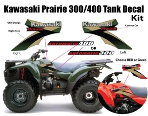 Kawasaki Prairie 300 400 1997-2002 4x4 calcomanías gráficos emblema marcas kit - Imagen 1 de 3