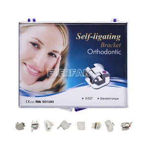 ETERFANT Dental Orthodontic Self-Ligating Bracket Braces Roth 022 345Hooks+Tool - Picture 1 of 14