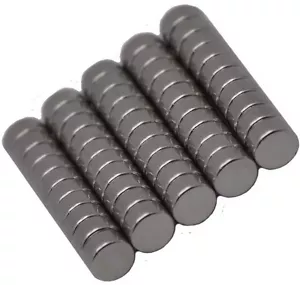 4 mm x 2 mm Scheibe - Neodym Seltene Erden Magnete, Klasse N48 - Bild 1 von 1