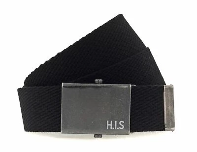 H.I.S cinturón Tape Belt W95 Black - Imagen 1 de 2