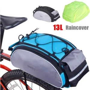 13L Roswheel MTB Road Bike Rack Trunk Bag Bicycle Cycling Rear Seat Pannier Pack - Picture 1 of 17